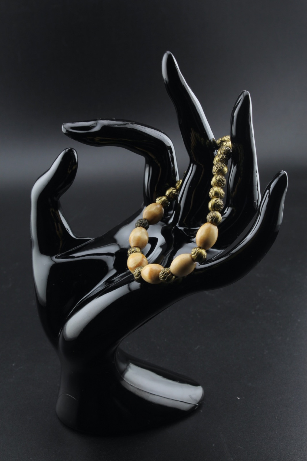 Brass Rosebud Bracelet