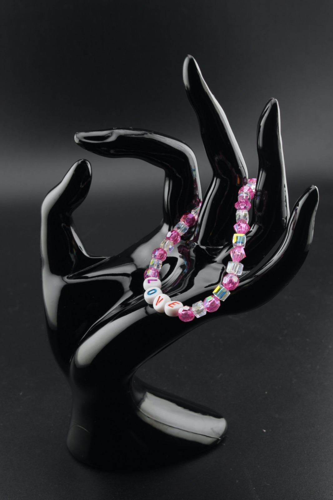 Love Letters Pink Crystal Bracelet