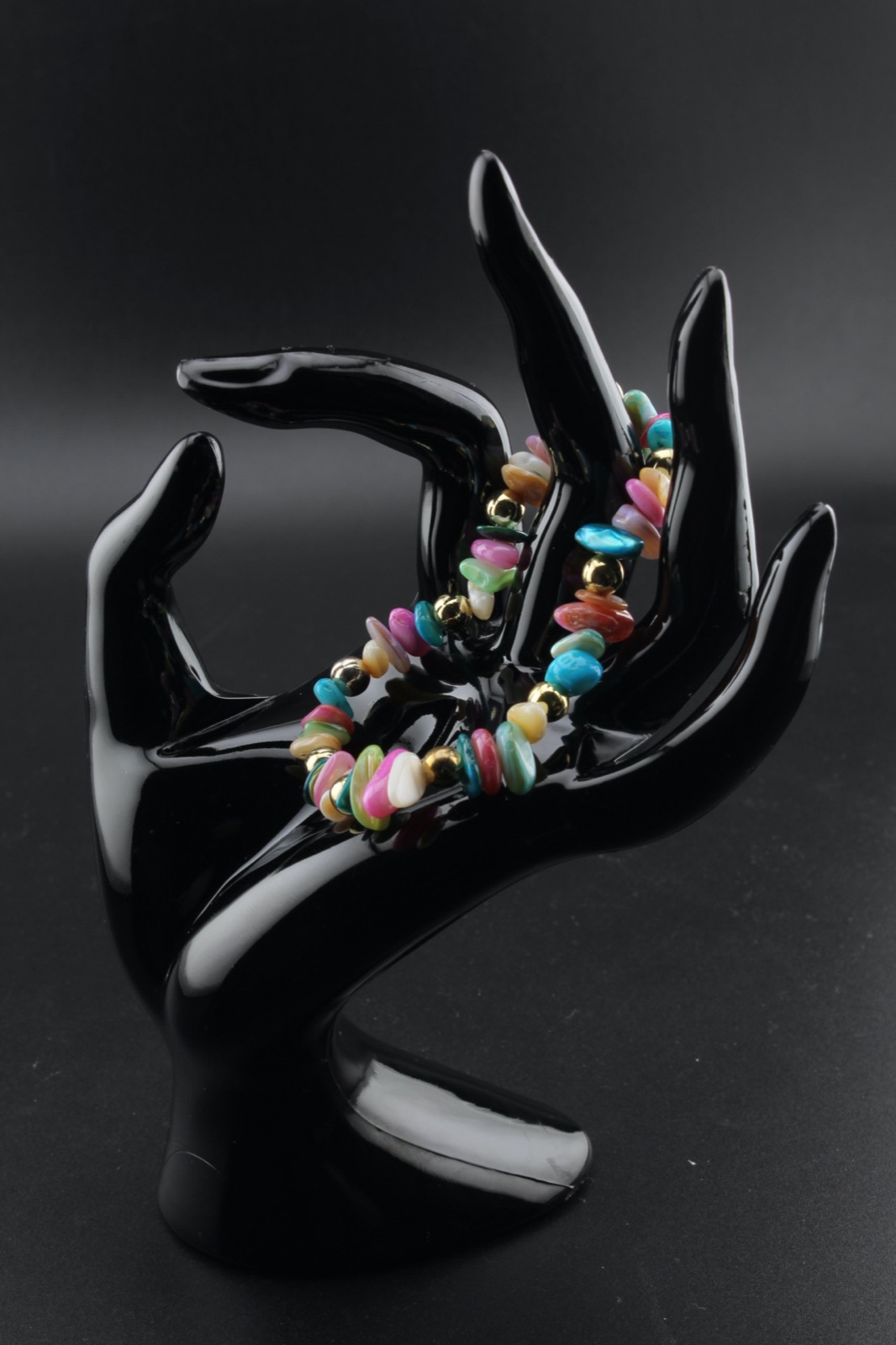 Rainbow Shell Chip Bracelet