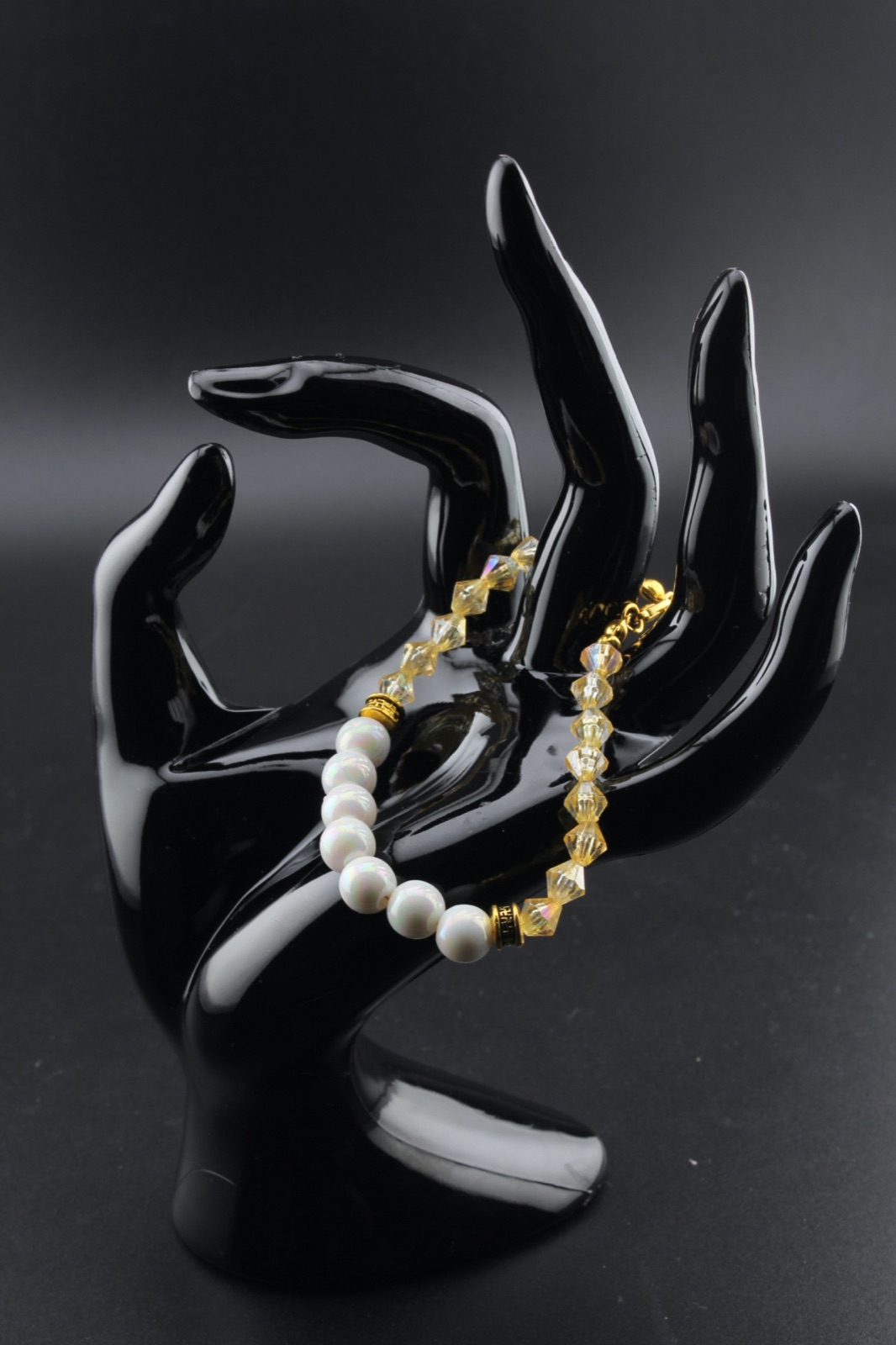 Champagne Pearl Duet Bracelet