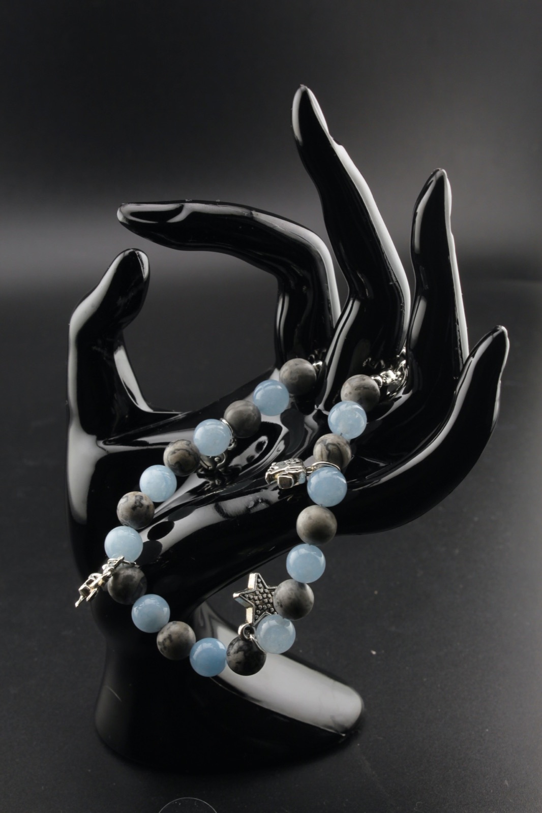 Powder Blue Star Charm Bracelet