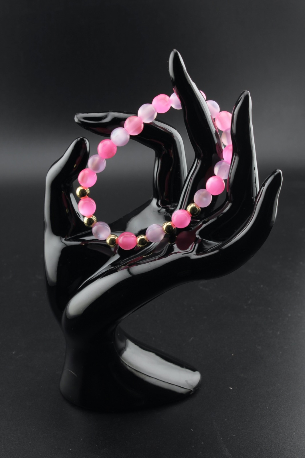 Hibiscus & Lilac Gold Bracelet