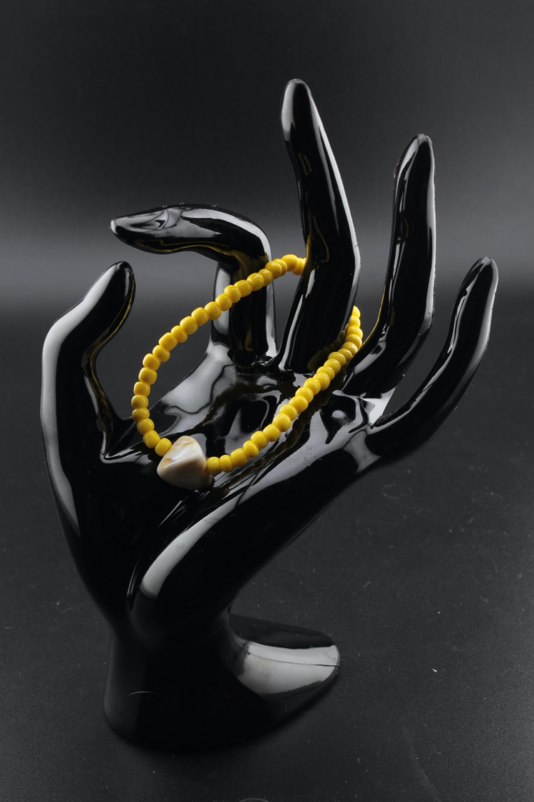 Mustard Seed & Stone Bracelet