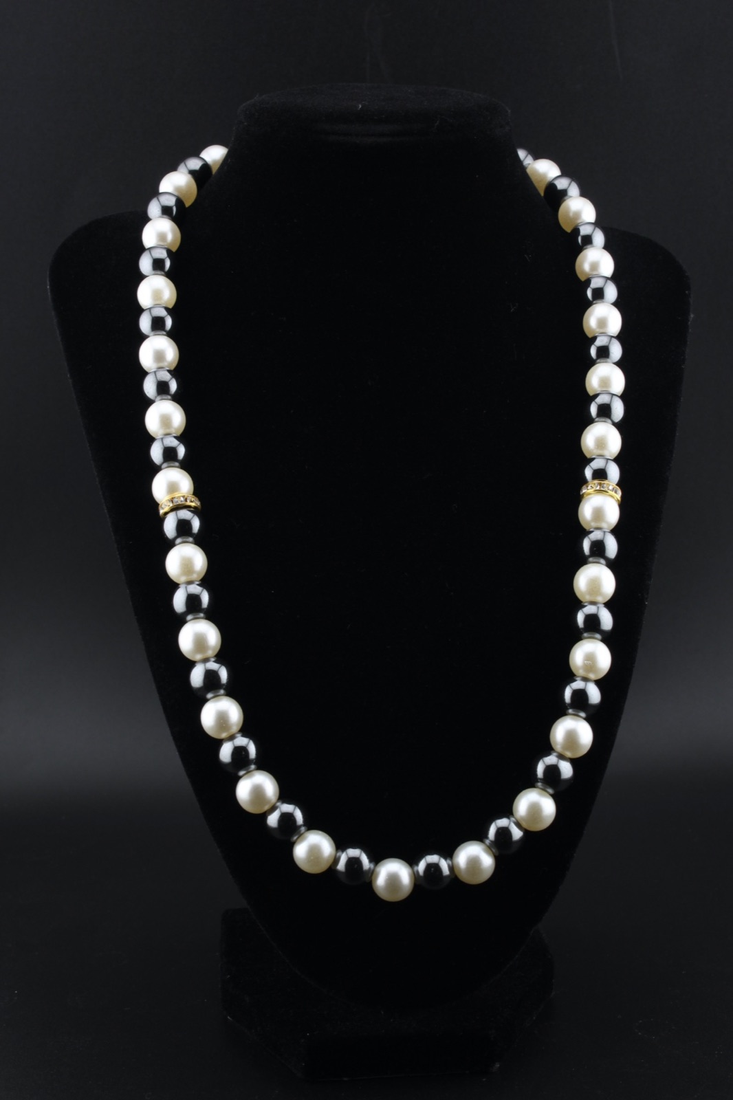 Cream Pearl & Hematite Duet