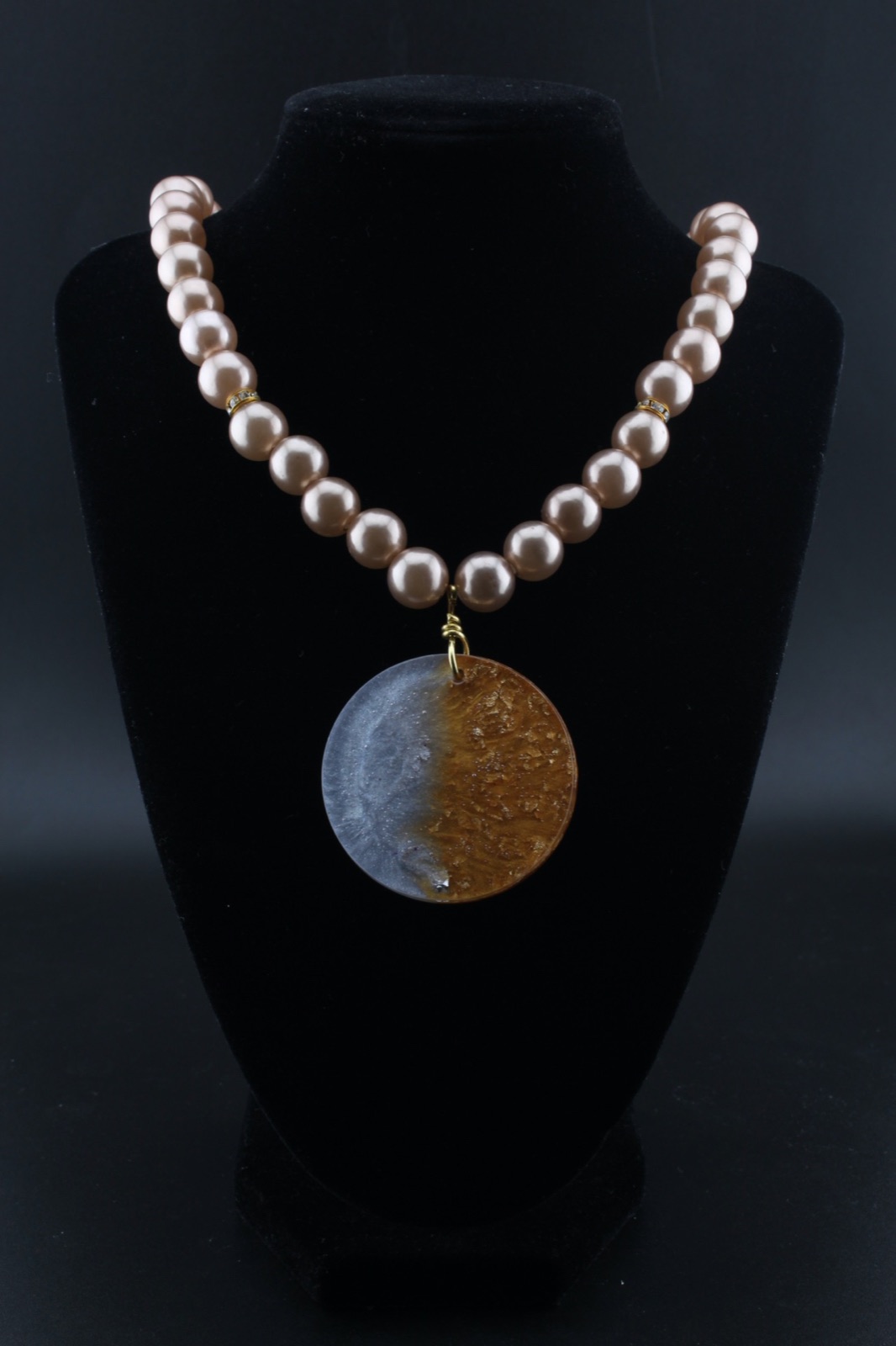 Silver & Gold Resin Medallion