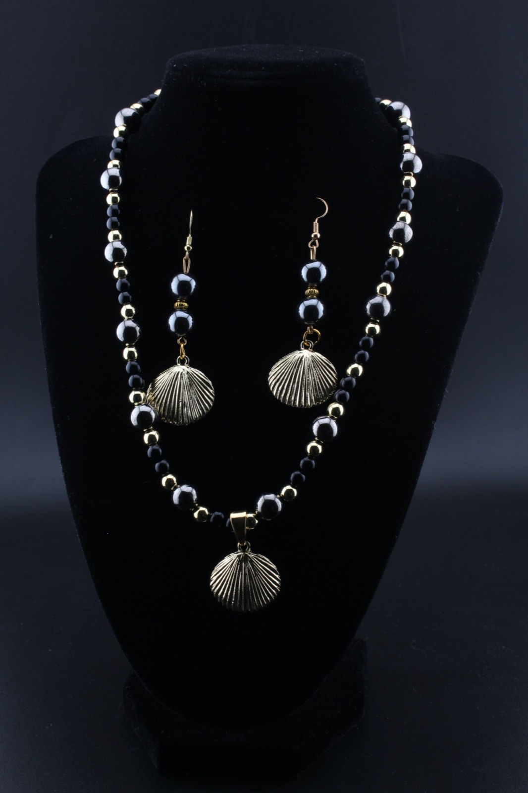 Hematite Shell Duo Set
